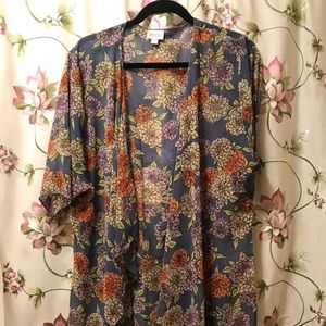 Sheer floral coverup